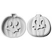 Halloween silicone moulds set pumpkins for baking, for chocolates, gummy bears and ice cubes, set of 3