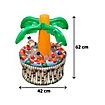 Inflatable palm tree drink cooler