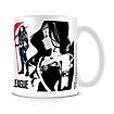 Justice League - Cup Black Red Stencil