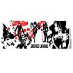 Justice League - Cup Black Red Stencil