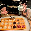 Mini pumpkins silicone mould for fruit gums and for baking 18-grid