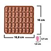 Mini skull silicone mould for fruit jellies 40-grid