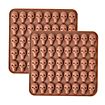 Mini skull silicone mould for fruit jellies 40-grid