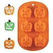 Pumpkins silicone mould for ice cubes and baking 6-grid