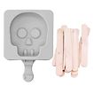Silicone moulds set for popsicles tombstone, owl, skull set of 3