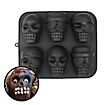 Skull silicone mould for mini cakes 6-grid