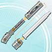 Star Wars Lightsaber Forge Ashoka Tano ausfahrbares weißes Lichtschwert