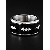 Batman - Emblem Ring rotierend schwarz