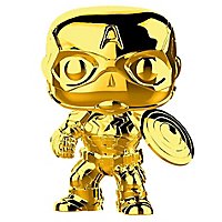 Captain America - Captain America (Gold Chrome) Funko POP! Wackelkopf Figur