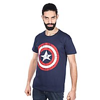 Captain America - T-Shirt Distressed Schild