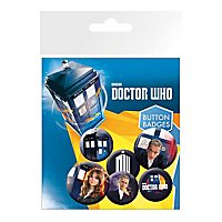 Doctor Who - Ansteck-Buttons 6er-Pack
