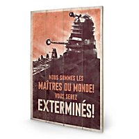 Doctor Who - Holz-Print Extermines