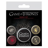Game of Thrones - Ansteck-Buttons Die vier großen Häuser
