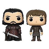 Game of Thrones - Jon Snow und Bran Stark Funko POP! Figuren limited