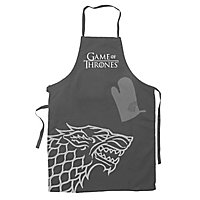 Game of Thrones - Kochschürze mit Handschuh "Hear Me Roar" Haus Stark