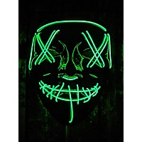 Halloween LED Mask neon-green