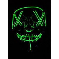Halloween LED Maske grün