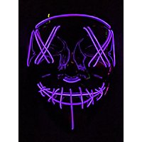 Halloween LED Maske lila