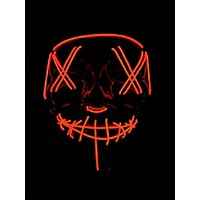 Halloween LED Maske rot