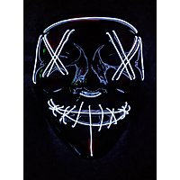 Halloween LED Maske weiß