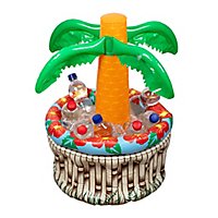 Inflatable palm tree drink cooler