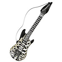 Inflatable skeleton guitar