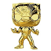 Marvel - Black Panther (Gold Chrome) Funko POP! Bobble-Head Figur