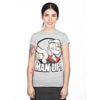 Popeye Girlie Shirt Man Up!