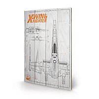 Star Wars 7 - Holz-Print X-Wing Plan