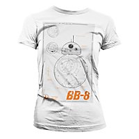 Star Wars - Girlie Shirt BB-8 Blueprint