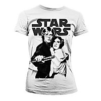 Star Wars - Girlie Shirt Vintage Luke & Leia