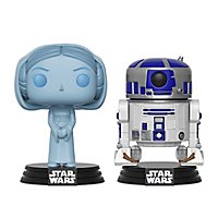 Star Wars - Hologramm Leia und R2-D2 Funko POP! Figuren Exclusive