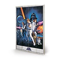 Star Wars - Holz-Print Star Wars IV: Eine neue Hoffnung