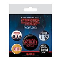 Stranger Things - Ansteck-Buttons Upside Down