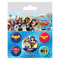 Super Hero Girls - Stick-on Buttons Logos