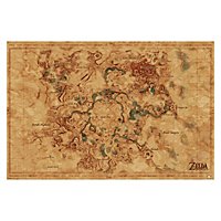 Zelda - Poster Breath Of The Wild: Hyrule World Map