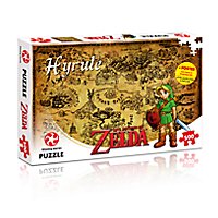 Zelda - Puzzle Hyrule Karte mit 500 Teilen