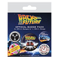 Zurück in die Zukunft - Ansteck-Buttons Delorean