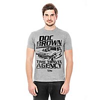 Zurück in die Zukunft - T-Shirt Doc Brown Time Travel Agency