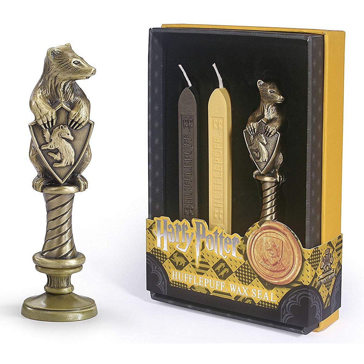 Harry Potter - Seal stamp Hufflepuff with wax - superepic.com