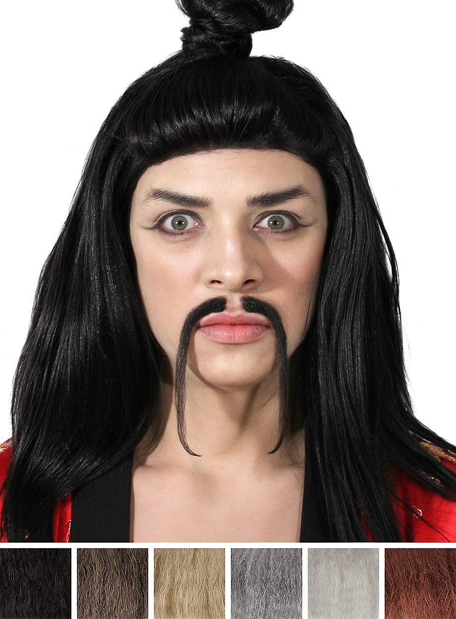 Snor Fu Manchu - Professionele Bovenlipsnor Met Echt Haar Aandeel