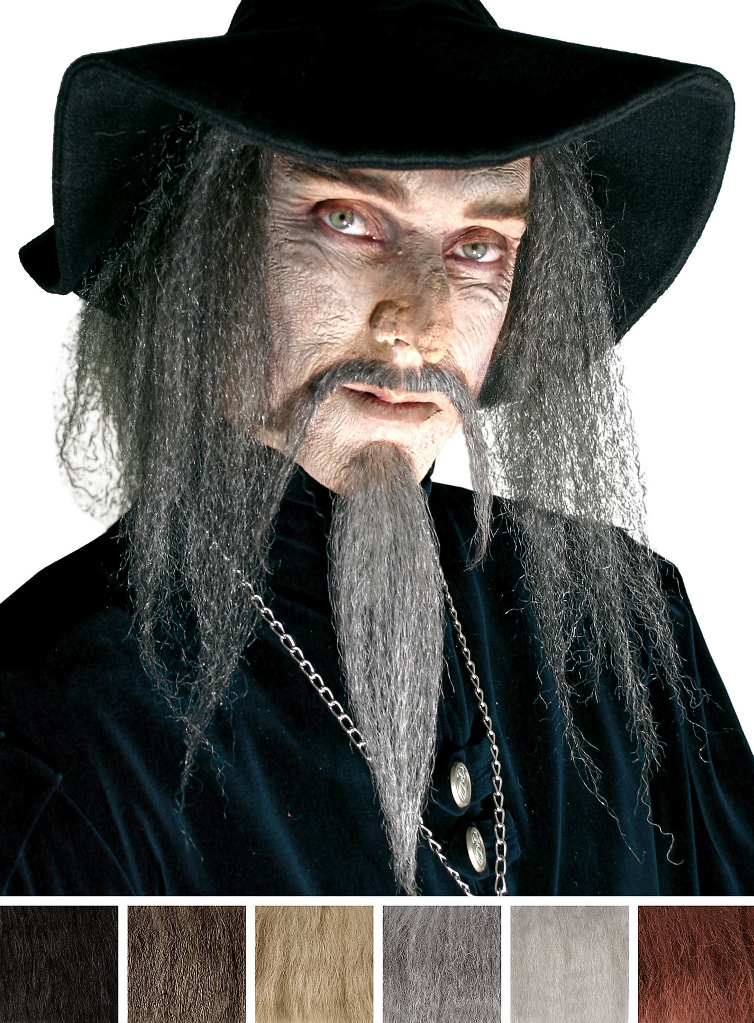 Bartset Hekser - Professionele Baardcombinatie Met Kinbaard En Snor