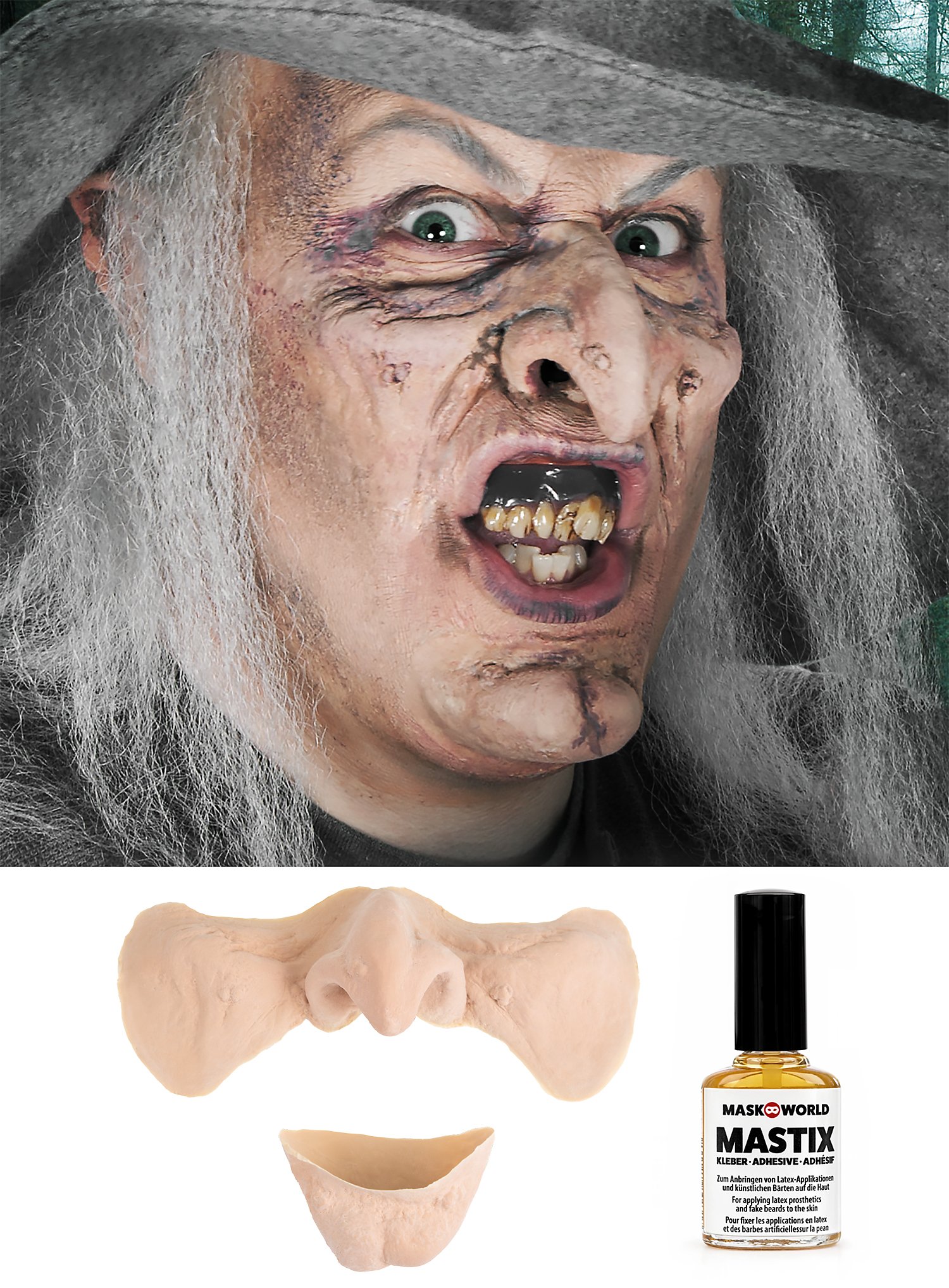 Mezza maschera da strega