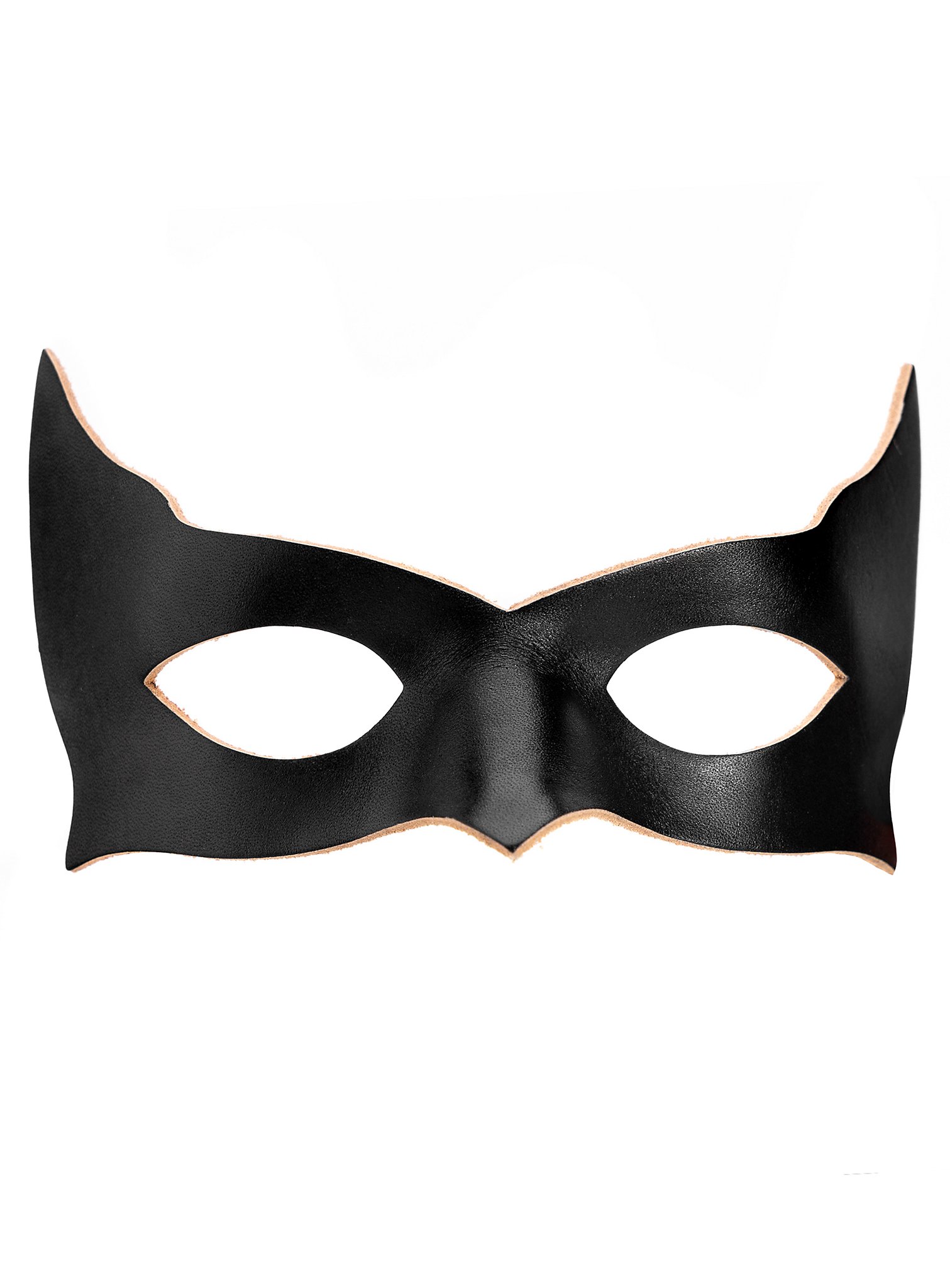 Colombina Incognito maschera in pelle nera veneziana