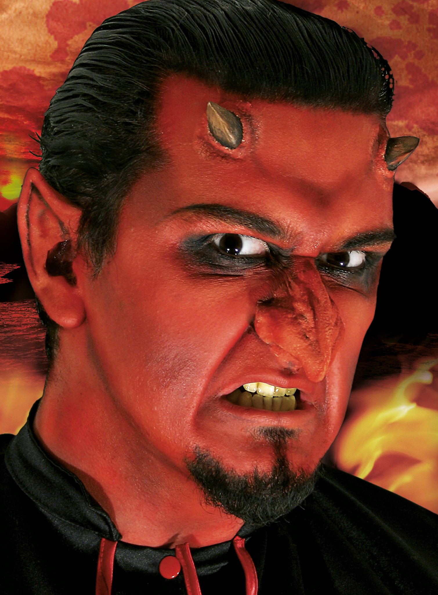 Teufel Latexnase mit Mastix