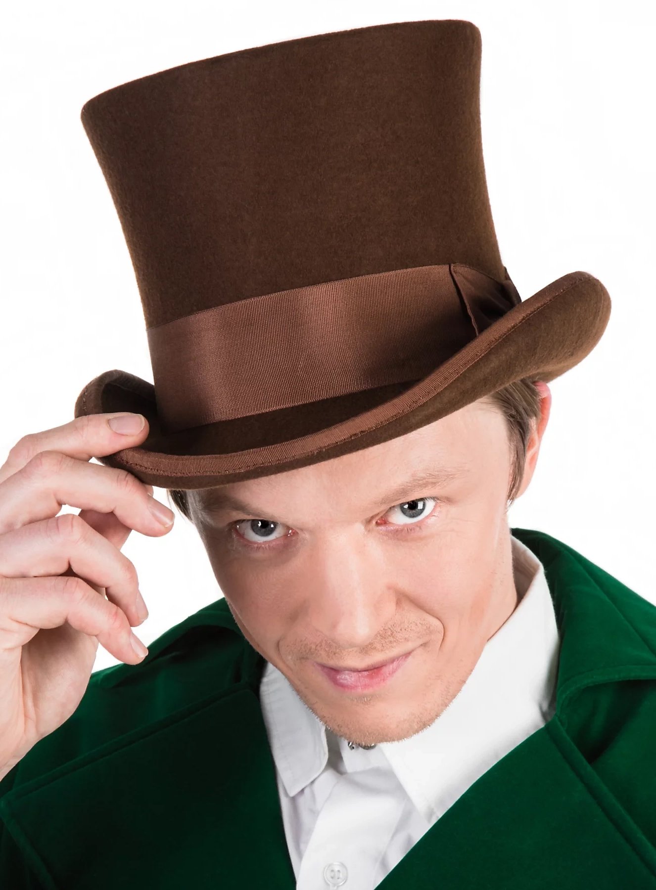 Cappello a cilindro marrone