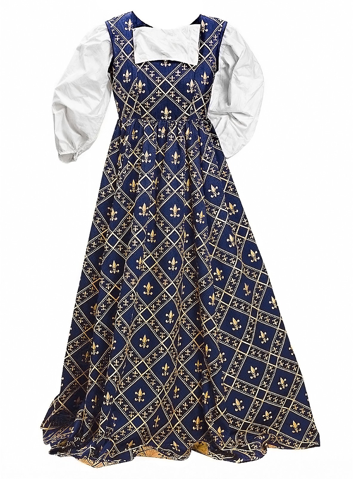 Abito medievale - Fleur de Lis, blu