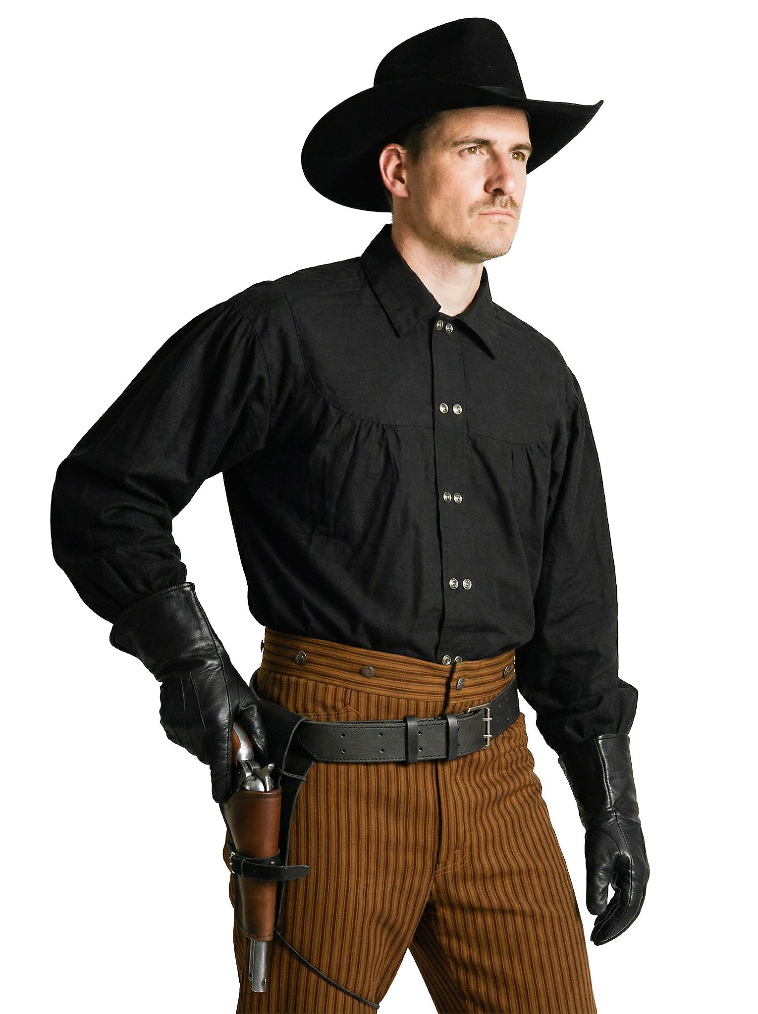 Westernhemd - Old Sam, schwarz