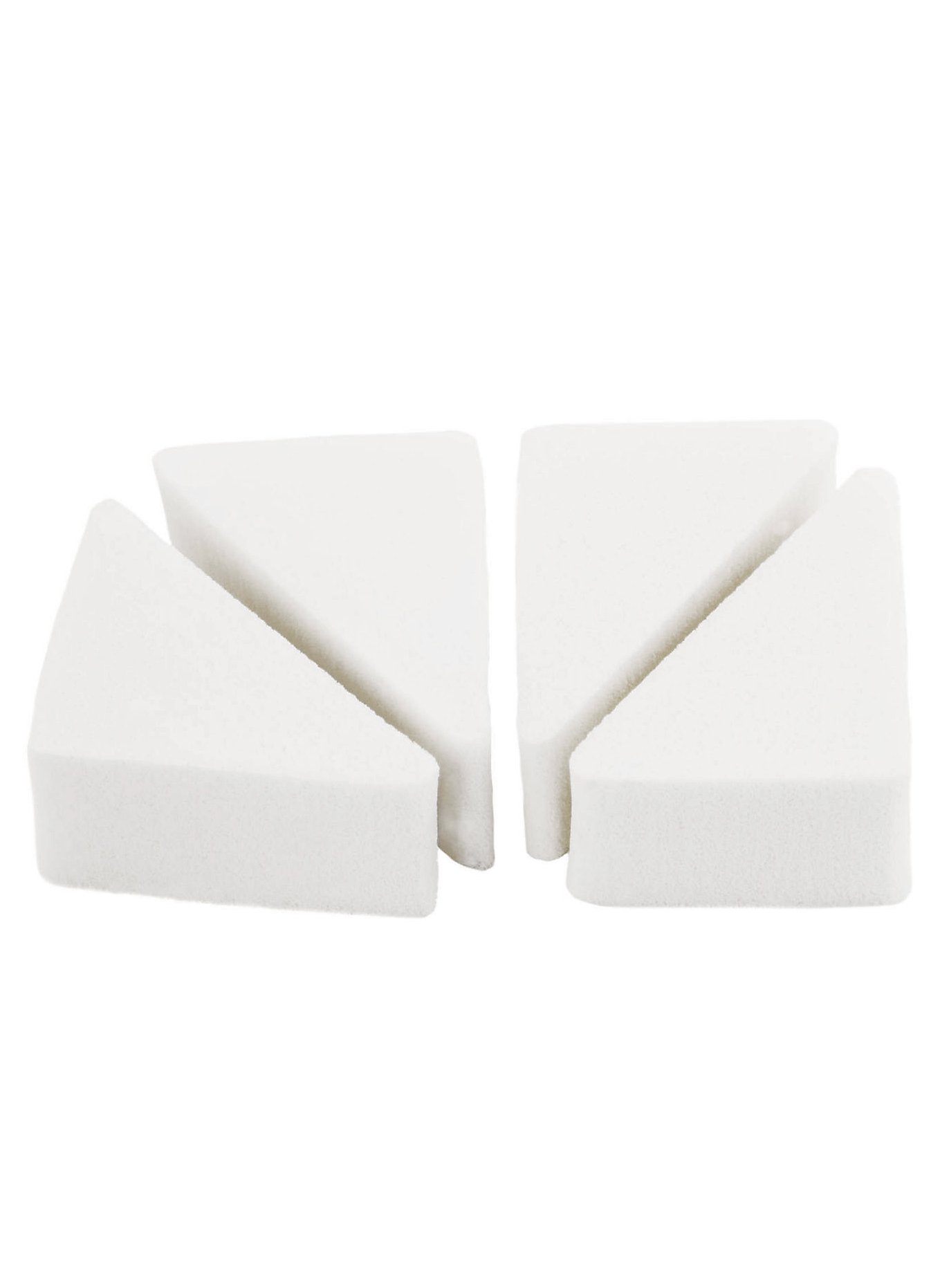 Kit de quatre éponges en latex triangulaires