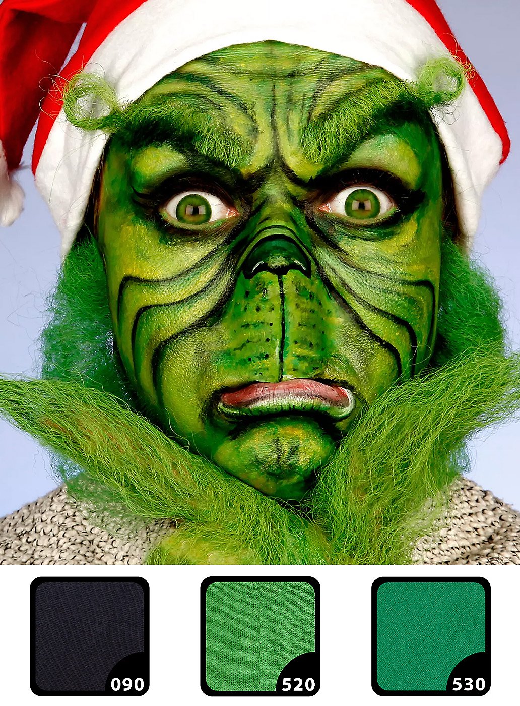 Set per il trucco del Grinch